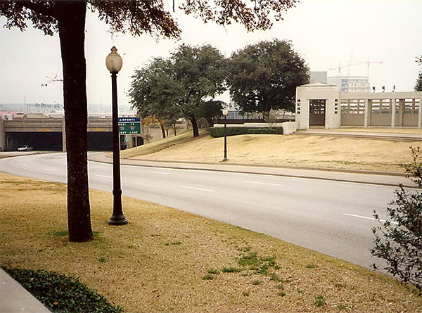 Section of Elm Street near where JFK was assassinated