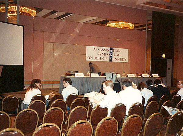 Getting ready for 1991 JFK Assassination Conference in Dallas, Texas