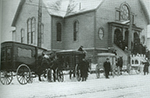 funeral carriages for victims of Italian Hall disaster, 1913