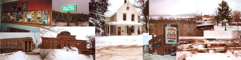 Collage of photos taken by Gerry Mantel during a December 2007 trip to Marquette Country