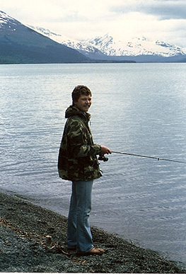 Gerry Mantel fishing in Alaska